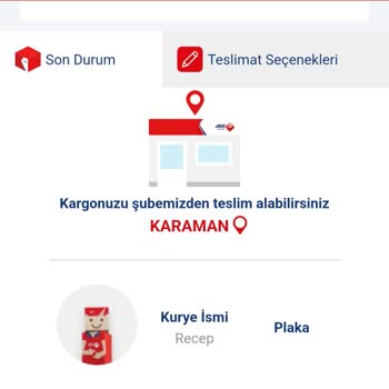 Karaman Aras Kargo'dan Şikayetçiyim