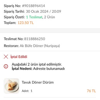 Trendyol Siparişimi İptal Ediyor Paramı Vermiyor.