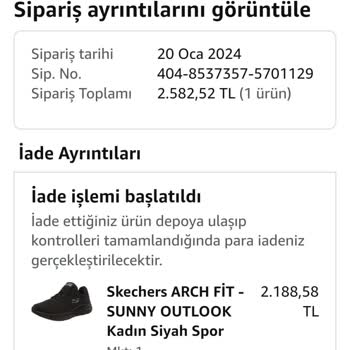Skechers Amazon Ürünü Defolu Geldi