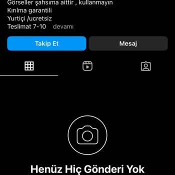 Öztürk Ayna (Ozturkayna) Instagram Satıcısından Ayna Mağduriyeti