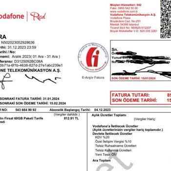 Yeni Vodafone'lu Oldum. İlk Fatura 853TL. Vodafone Sorunumu Çözmüyor