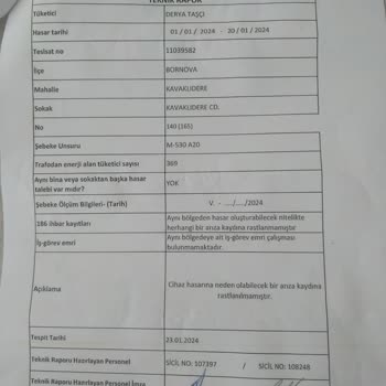 GDZ Elektrik Dağıtım Elektrik Arızası Sonucu Buzdolabı Hasarı Ve Tüketici Mağduriyeti