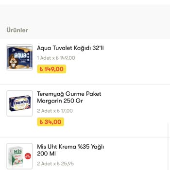 Cepte Şok Yanlış Ürün Gramaj Farkı Ve Paket Ambalajının Yırtık Olması.