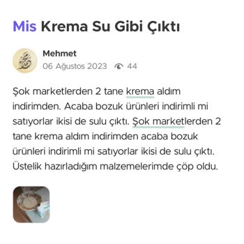 Cepte Şok Yanlış Ürün Gramaj Farkı Ve Paket Ambalajının Yırtık Olması.
