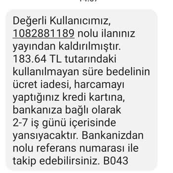 Sahibinden Yeniden Yayınlanan İlanın Haksız Yere Kaldırılması