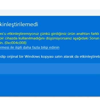 Sağlamlisans.com Kullanılmış KEY