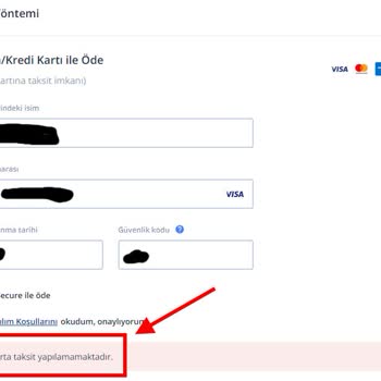TurkNet 12 Ay Sabit Fiyat Kampanyası Da Taksitlendirme Sorunu