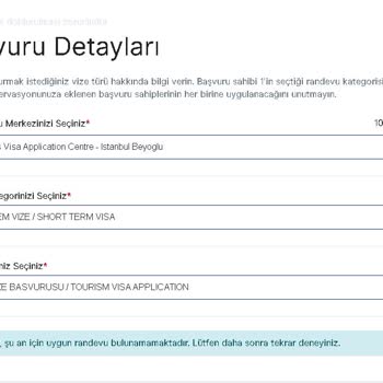 VFS Global Vize Randevu Sorunu