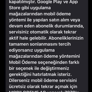 Vodafone Mobil Ödeme Şikayeti