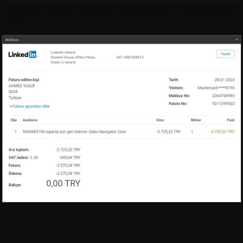 Linkedln Abonelik İptal Ettiğime Rağmen Para Çekildi