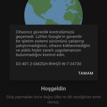 McDonald's Uygulaması Hata Veriyor