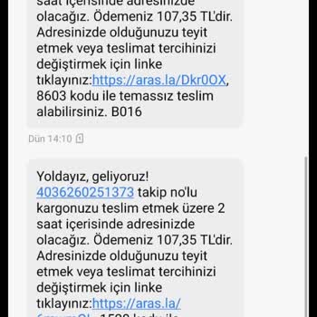 Aras Kargo Yanıltıcı Teslimat Bilgisi Ve Sorumsuz Personeller