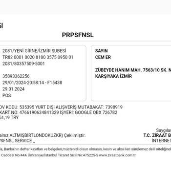 Ziraat Bankası Bilgim Dışında Para Çekildi