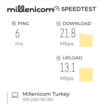 Millenicom: Vaat Edilen 50 Mbps Yerine 21.8 Mbps!