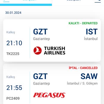 Pegasus Hava Şartları Bahanesiyle Uçuş Değişikliği