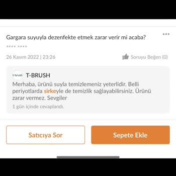 T-Brush Paslanmaz Çelik Ürün Paslandı Ve Marka Sorumsuzca Davranıyor