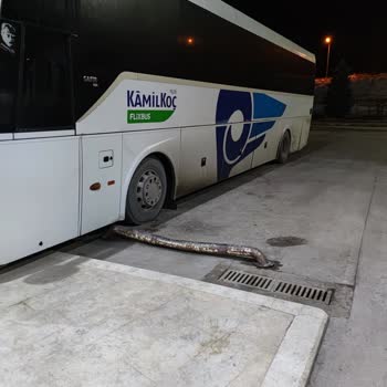 Kamil Koç Otobüsün Yan Yatarak Gitmesi