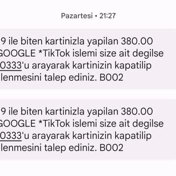 Garanti BBVA Google TikTok İtirazı