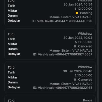 Casinoviva Asla Ödeme Yapmaz