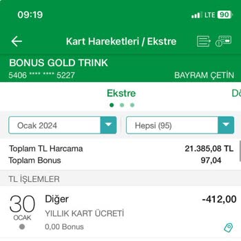 Garanti BBVA Kredi Kartı Kart Ücreti Kesilmesi
