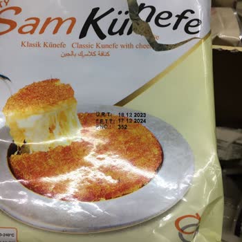 A101 Marketi Sam Künefe Küflü Ürün