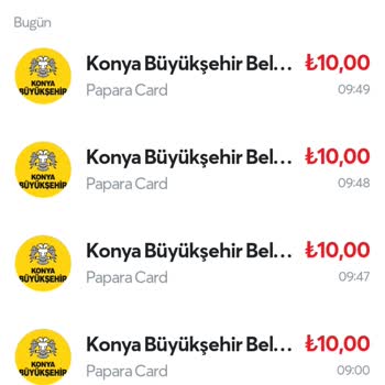 Konya Büyükşehir Belediyesi Otobüs Kartına Dolum Yapamadım