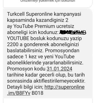 Superonline Son Gününde You-tube Premium Üyelik Kodunu Kullandırtmıyor