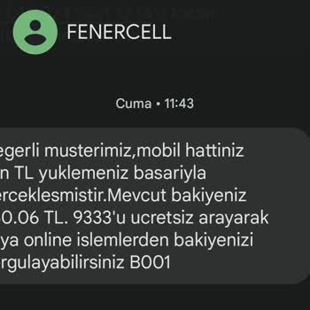 Fenercell Faturasız Hat Mağduriyeti Hk.