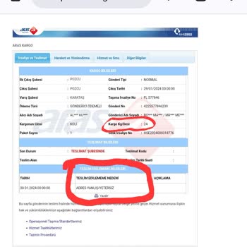 Aras Kargo Müşterilerini Mağdur Ediyor...!