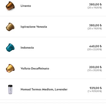 Nespresso Nomad Termos Medium, Lavender Kampanya Hatası