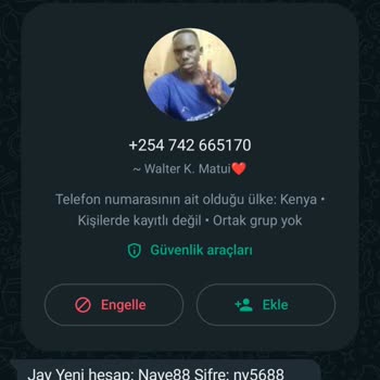 Tether Bilinmeyen Kişi Yaşa Dışı Olabilir Alakam Yoktur