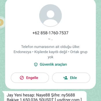 WhatsApp Jay Hesap Mesaj