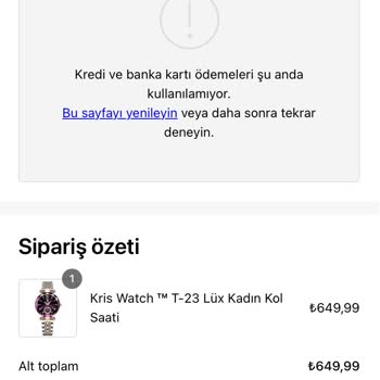 Kriss Watch Kötü Müşteri Deneyimi Ve Erişim Sorunu