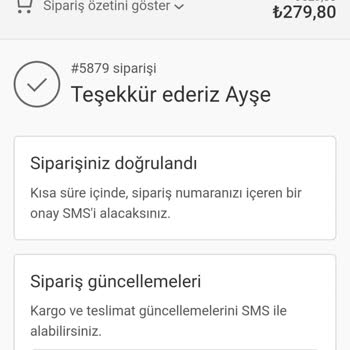 Eve Siparişim Ortalıkta Yok