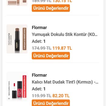 Trendyol Flormar Fiyat Arttırımı Sebebiyle Ürün İptal Etmesi
