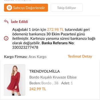 Ziraat Bankası Trendyol İademi Yatırmadı, Sorun Çözülsün