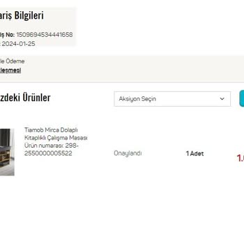 Tiamob A101'den Aldığım Çalışma Masası Kargolanmadı!