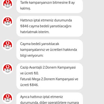 Vodafone Fatura Şaşkınlığı