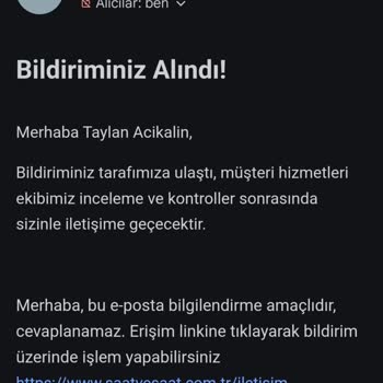 Saat & Saat Doğum Günü Hüsranı: Geç Teslimat