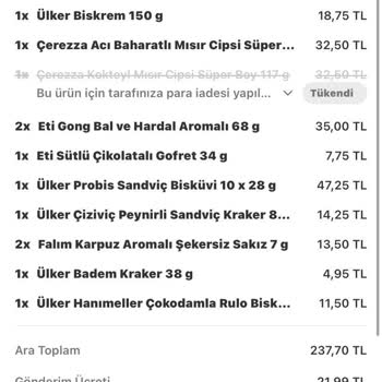 Yemeksepeti İade Konusunda Yardımcı Olmuyor