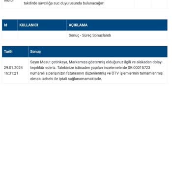 eKuralkan Yeni Model Motor Satın Alırken Yaşanan Karışıklık