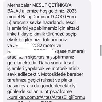 Çetin Motor (Bağcılar) Yeni Model Motosiklet Satışında Yaşanan Karışıklık