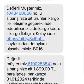 Koçtaş İnternetten Aldığım Ürün İki Kez Otomatik Olarak İade Edildi