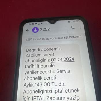 Bilgim Dışında Zaplium Üyelik Kesintisi ve İade Talebi