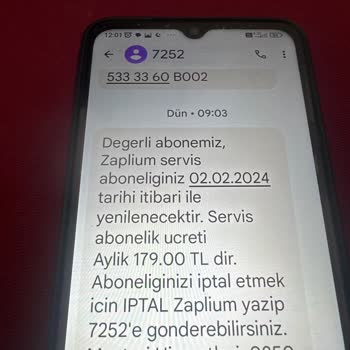 Bilgim Dışında Zaplium Üyelik Kesintisi ve İade Talebi
