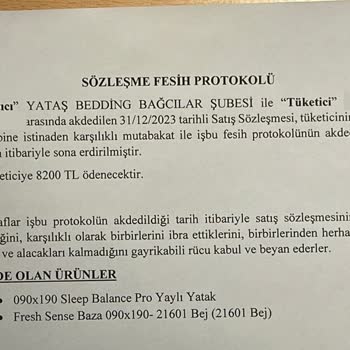 Yataş Ürün İptali Ve 1 Aydır Yapılmayan İade!