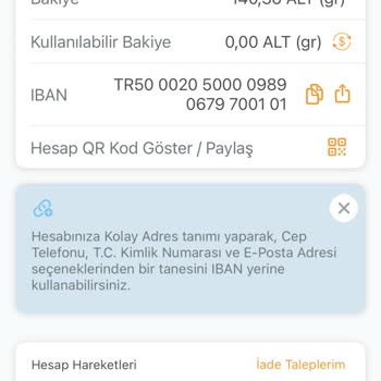 Kuveyt Türk Altın Hesabım İle İşlem Yapamıyorum