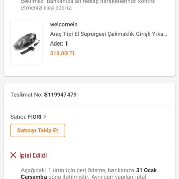 İninal Kart Ürün İptal Ettim Param Yatmadı Kartıma