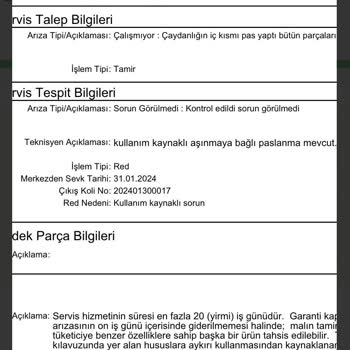 Emsan Troy Emaye Çaydanlıkta Paslanma