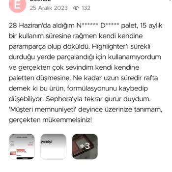 Sephora Müşteri Memnuniyeti Sıfır